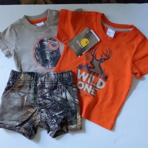 Three-piece Carhartt little boys outfit
